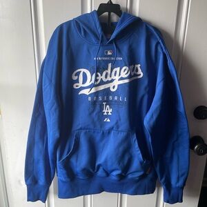 Majestic Authentic Blue Performance Hoodie